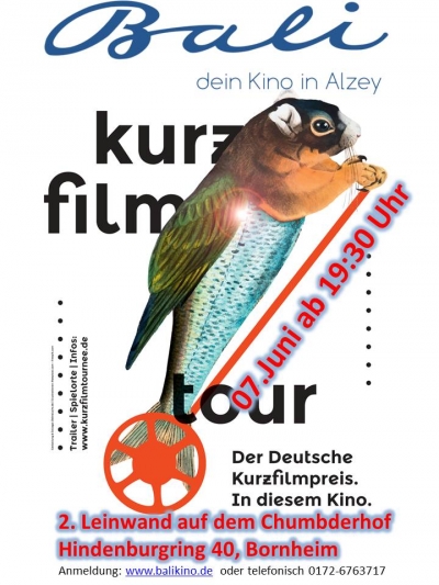 Filmplakat Kurzfilme auf dem Chumbderhof in Bornheim