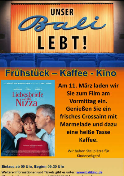 Filmplakat Liebesbriefe aus Nizza