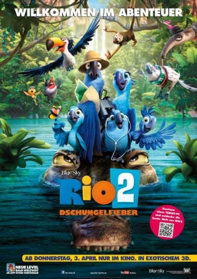 Filmplakat Rio 2 - Dschungelfieber
