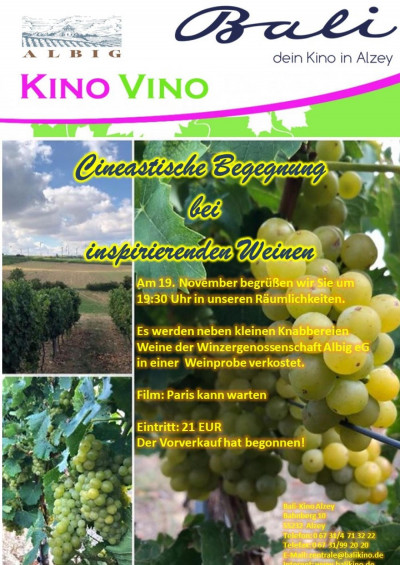 Filmplakat Kino Vino 2021