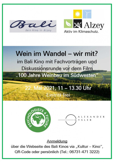 Filmplakat Wein im Wandel - wir mit?
