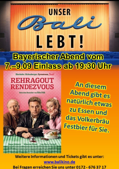 Filmplakat Bayerischer Abend im Bali 23