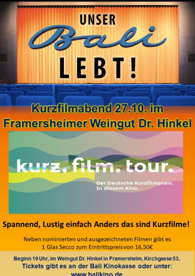Filmplakat Kurzfilme in Framersheim