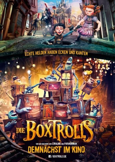 Filmplakat Die Boxtrolls