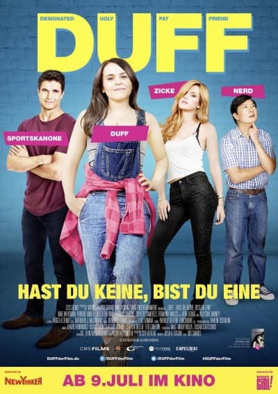 Filmplakat DUFF - Hast Du keine, bist Du eine